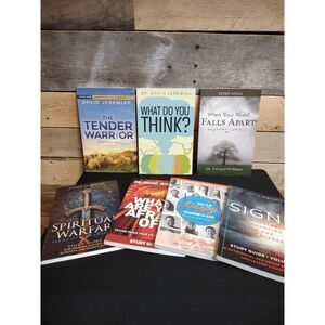 Lot of 7 David Jeremiah Study Guides - Signs, Spiritual Warfare, and More